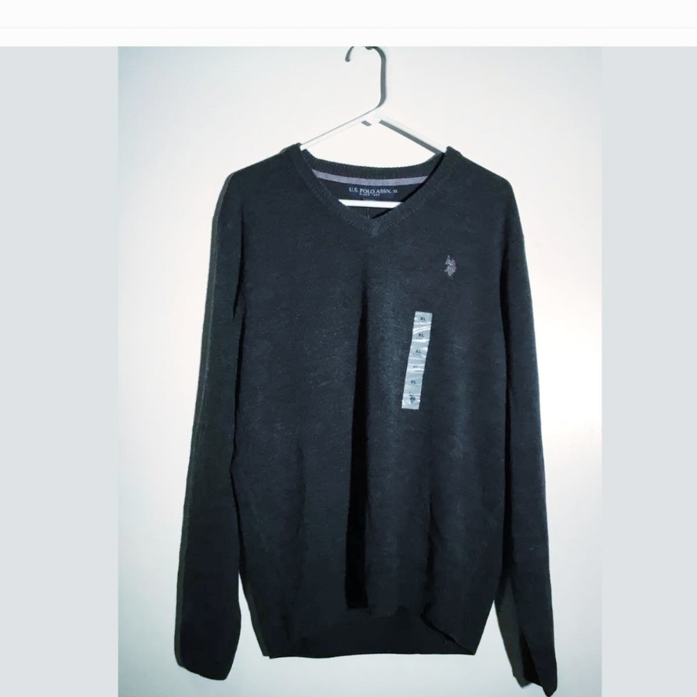 US polo Assn men sweater gray XL